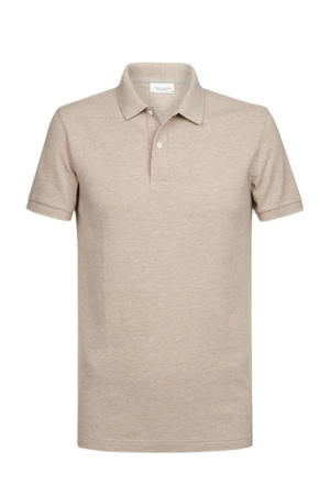 slim fit polo beige