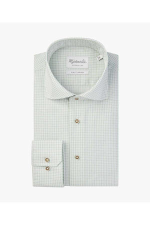 regular fit overhemd met all over print green