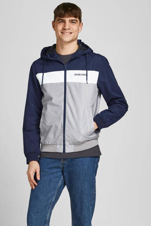jas JJERUSH blauw/grijs/wit