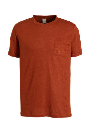 regular fit T-shirt oranje
