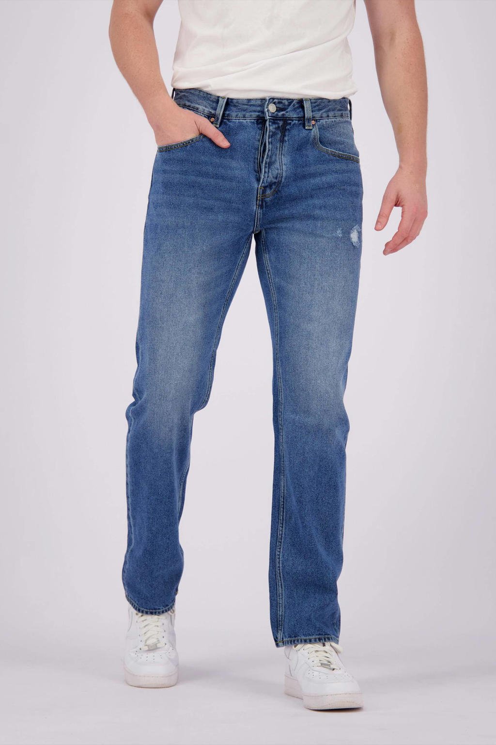 Raizzed straight fit jeans Forrest mid blue stone