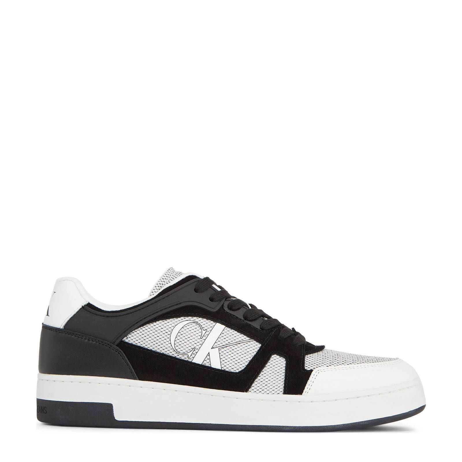 CALVIN KLEIN JEANS leren sneakers zwart grijs Union River