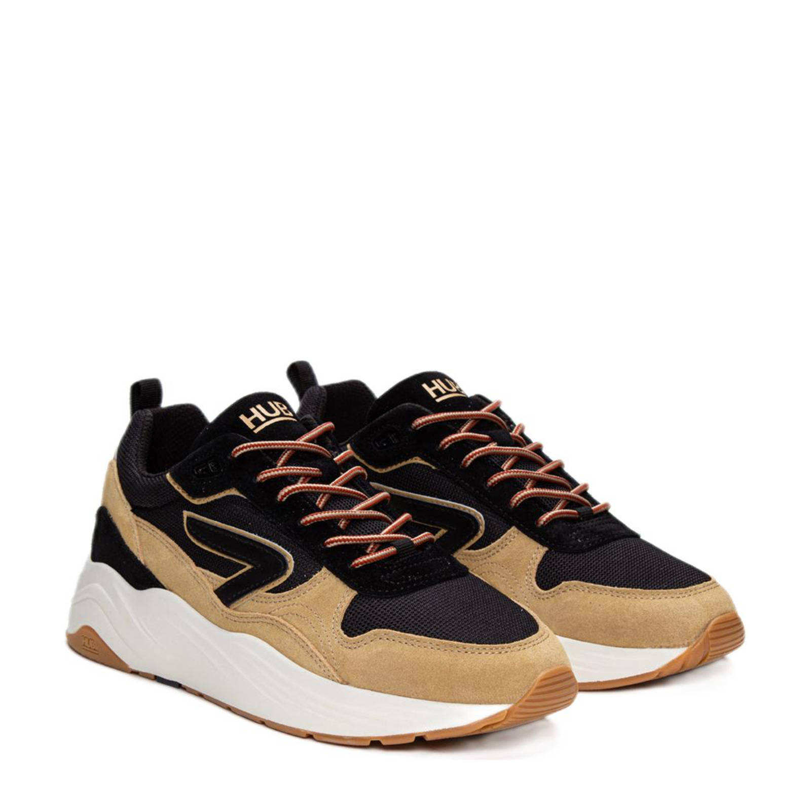 Sneakers discount beige zwart