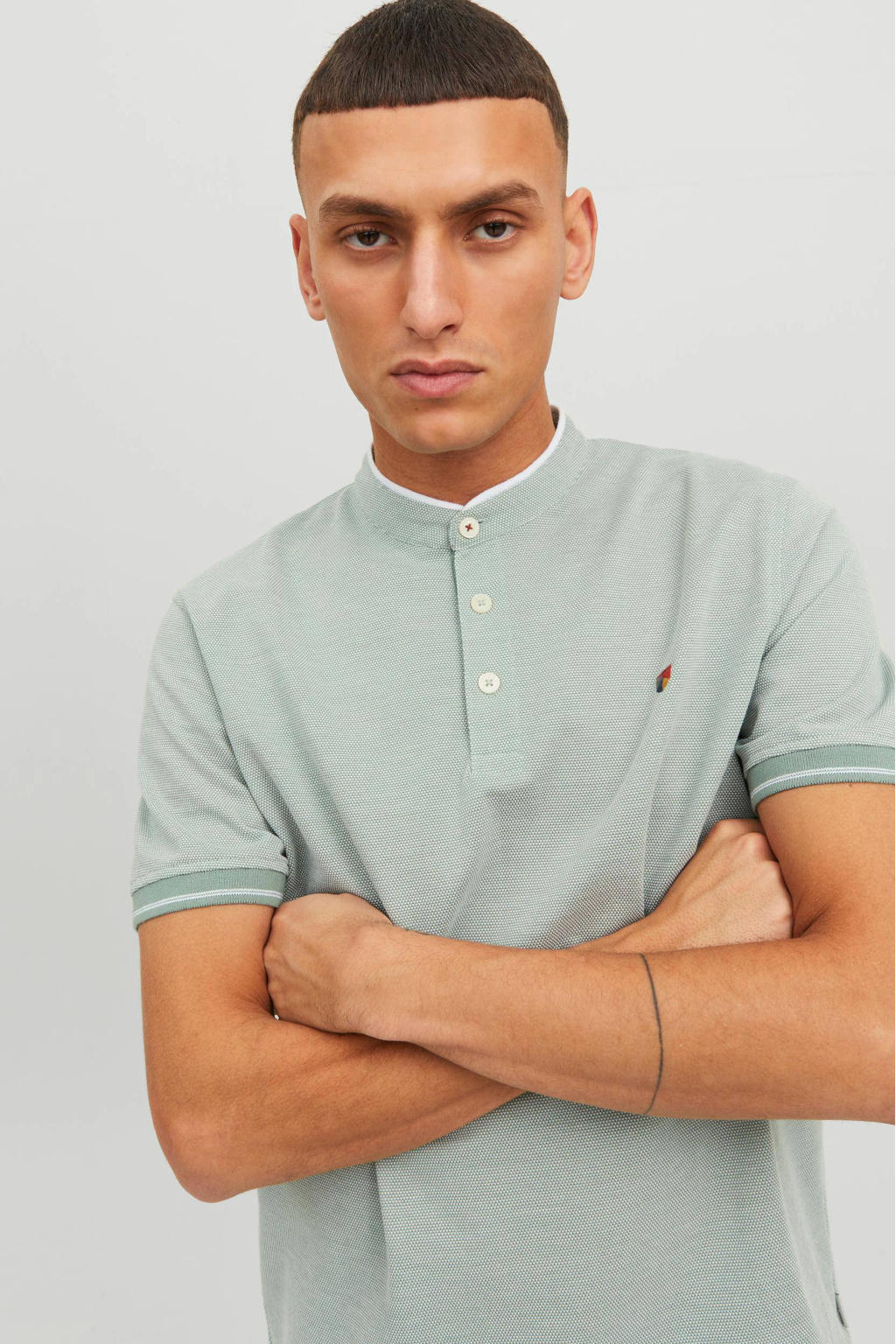 Jack And Jones Premium Regular Fit Polo Jprbluwin Met Logo Trellis