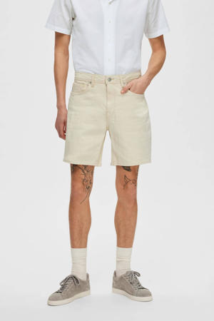 regular fit short SLHCOMFORT ecru