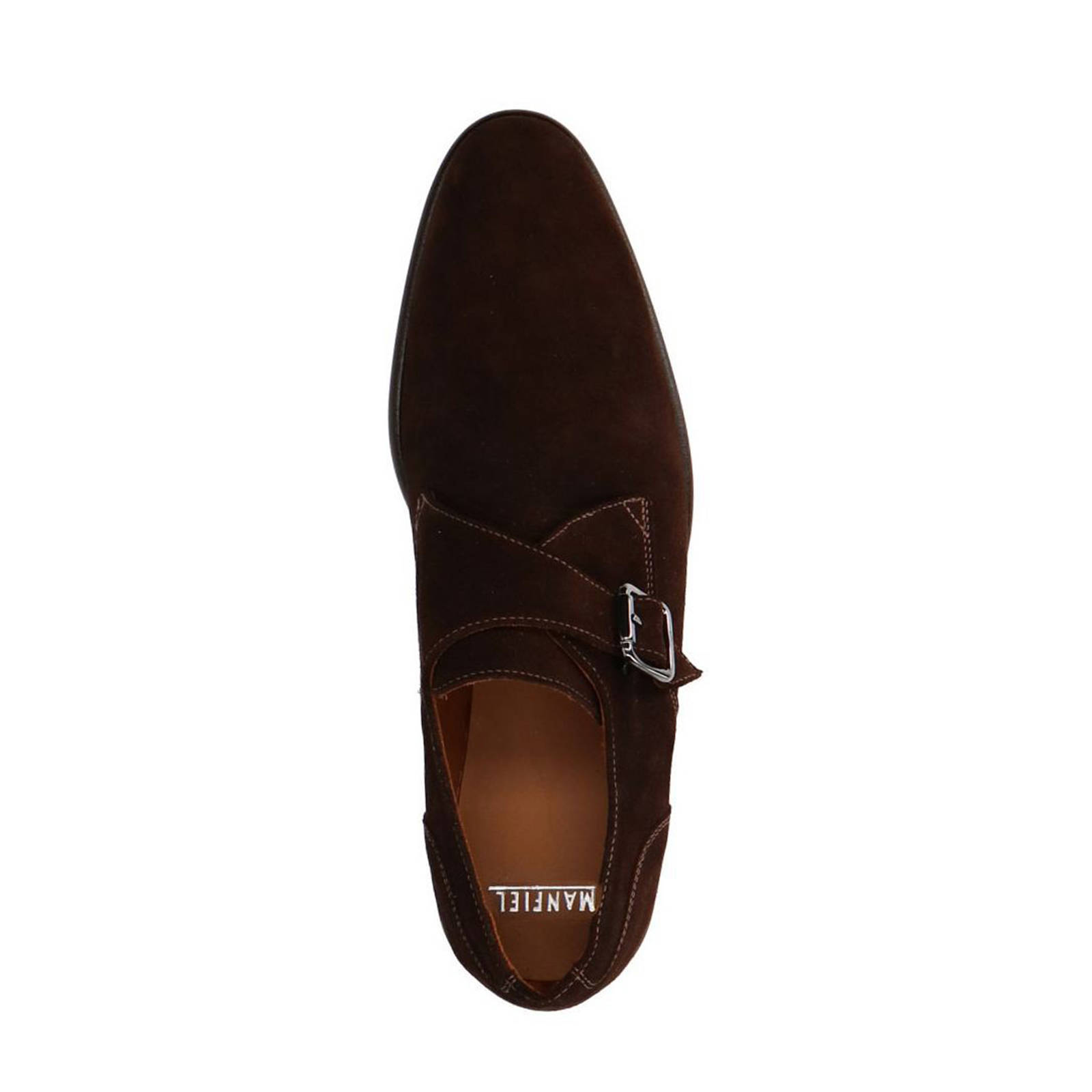Gespschoenen sales suède bruin