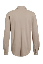thumbnail: anytime piqué longsleeve overhemd beige