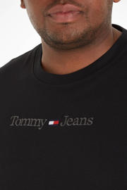 thumbnail: Tommy Jeans Big & Tall T-shirt met logo zwart