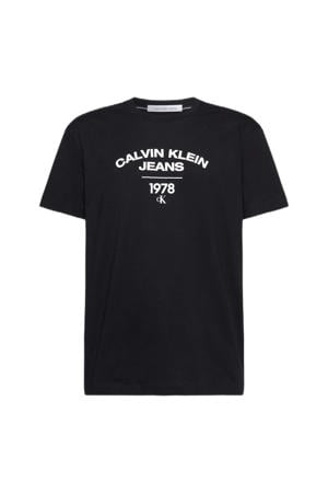 T-shirt met logo zwart