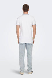 thumbnail: ONLY & SONS slim fit polo ONSFLETCHER met logo bright white