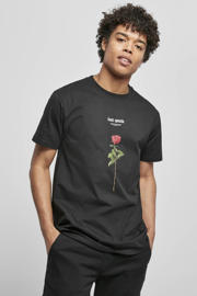 thumbnail: Mister Tee T-shirt Lost Youth Rose met printopdruk zwart