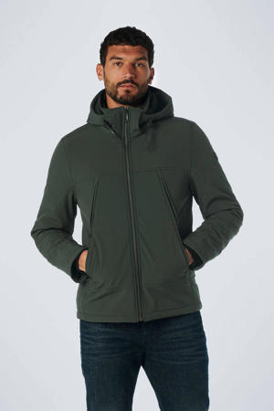 softshell winterjas dark green