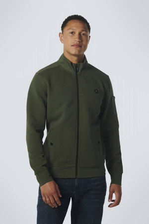 gebreid sweatvest 052 dark green