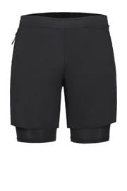 thumbnail: Zwarte heren Rukka hardloopshort Mentula van polyester met regular fit en elastische tailleband met koord