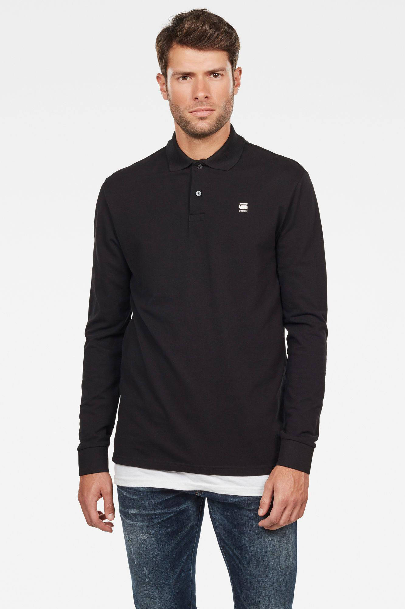 G STAR slim fit polo Dunda met logo black Union River