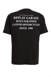 thumbnail: REPLAY T-shirt met backprint black