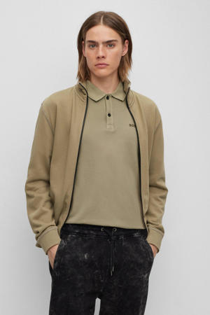 sweatvest met logo light/pastel green