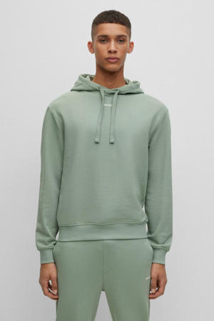 hoodie Dapo  met logo light/pastel green