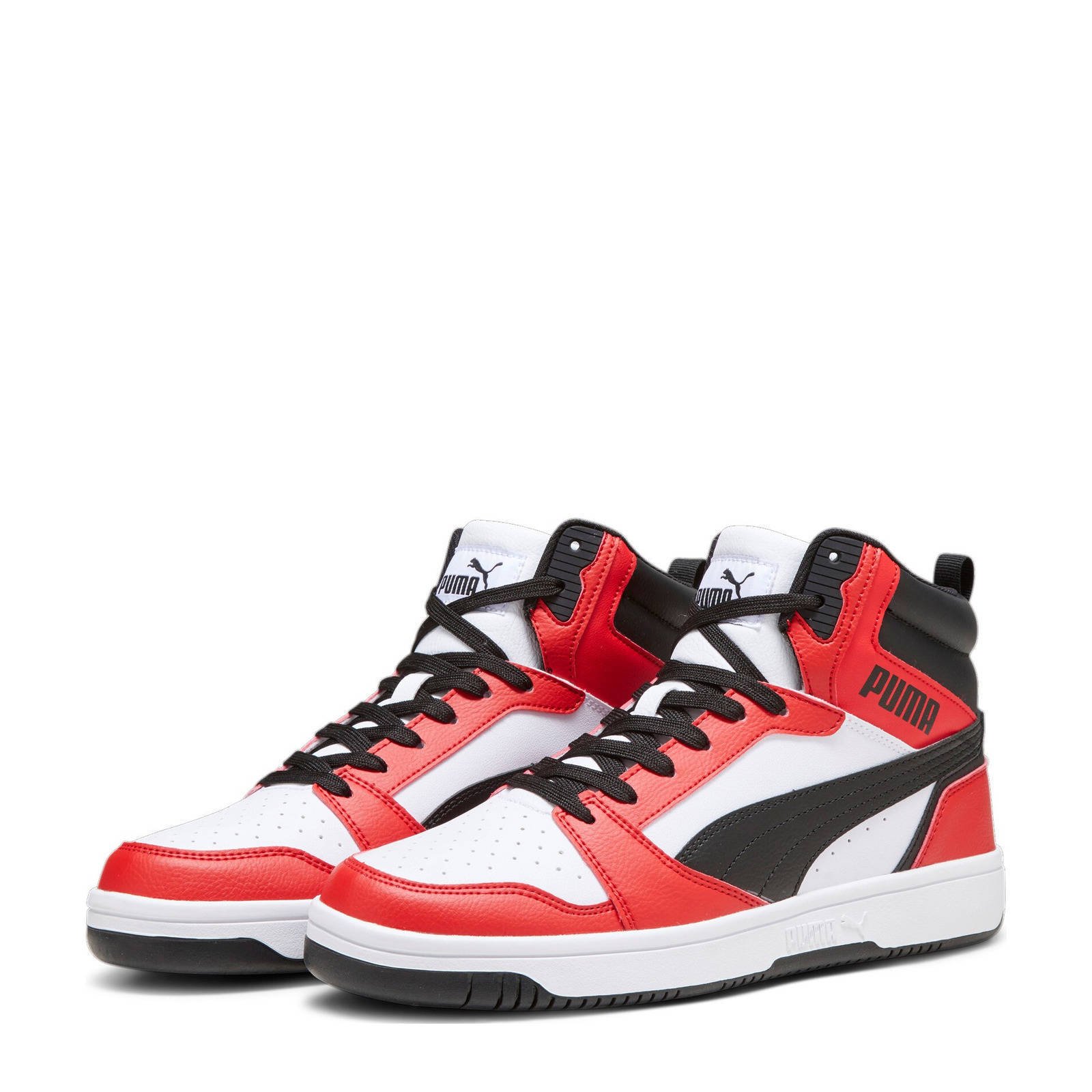 Puma Rebound V6 sneakers rood zwart wit Union River