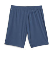 thumbnail: Donkerblauw en rode heren Puma voetbalshort van polyester met regular fit, regular waist en logo dessin