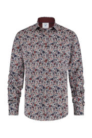 thumbnail: A fish named Fred slim fit overhemd met all over print chili red