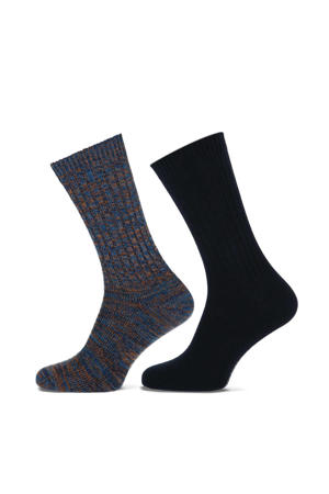 sokken Tygo - set van 2 donkerblauw