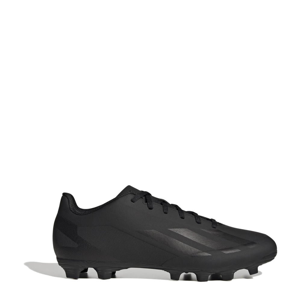 Zwarte heren adidas Performance X Crazyfast.4 Sr. voetbalschoenen met veters