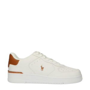 Master Court  leren sneakers wit/cognac