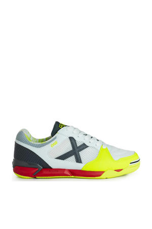 One  Sr. zaalvoetbalschoenen wit/rood/geel