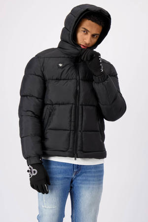 gewatteerde jas GHOST  met logo black