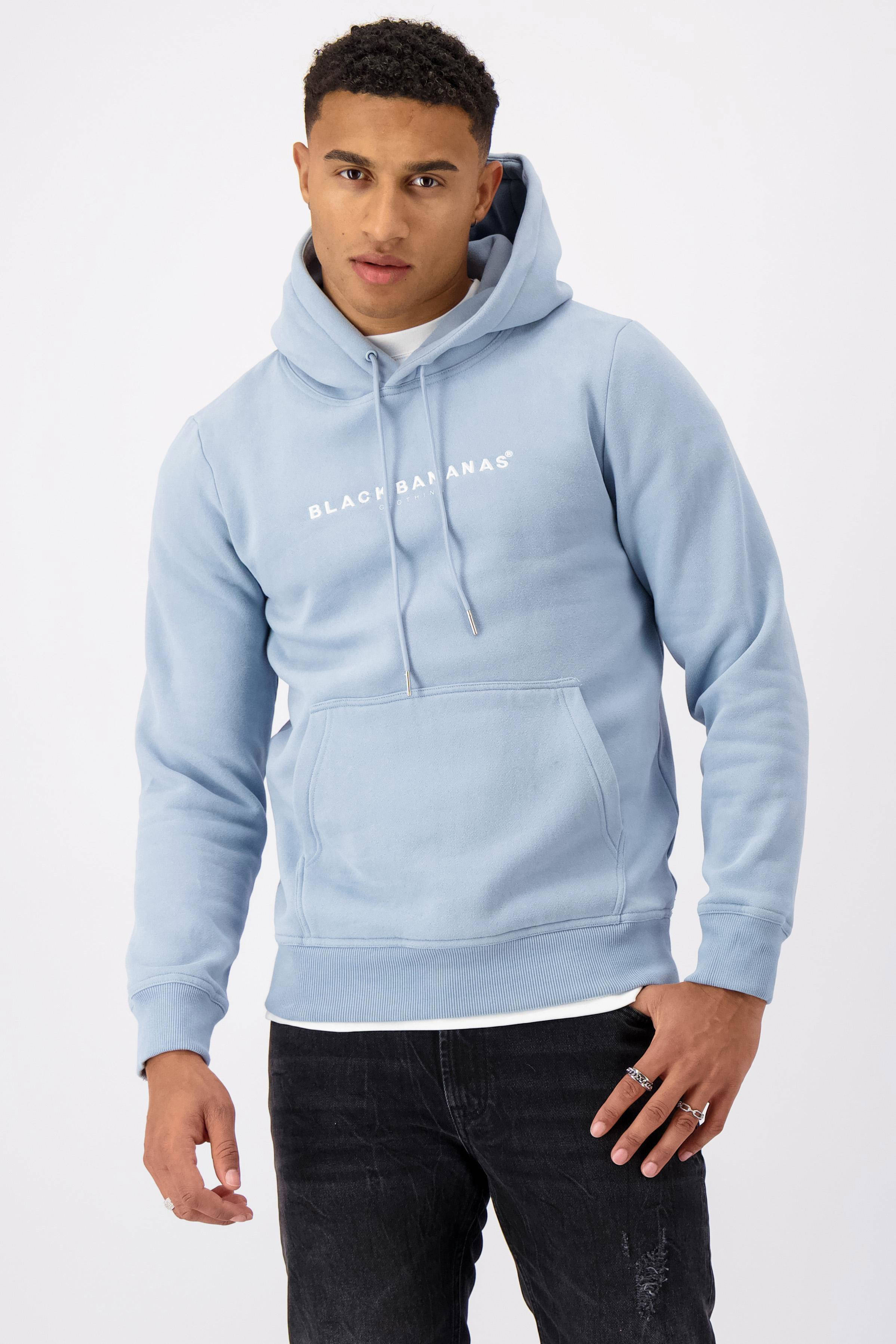 hoodie met printopdruk lichtblauw