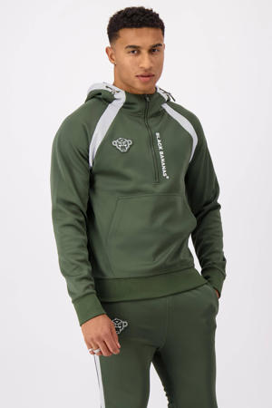 sweater COMPOUND TRACKTOP met logo green