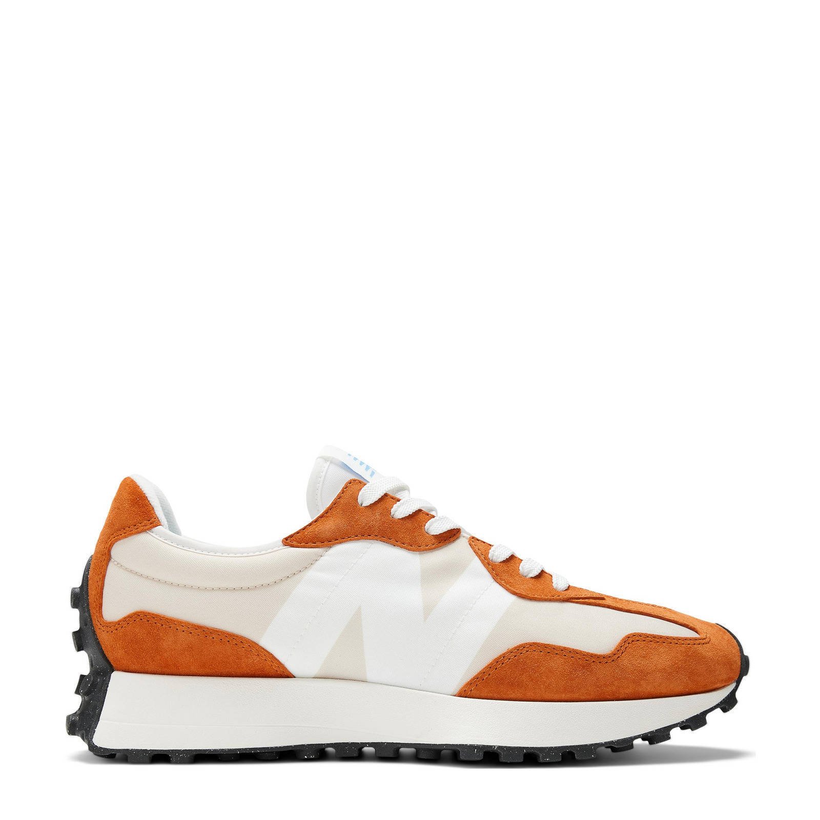 327 sneakers oranje beige wit