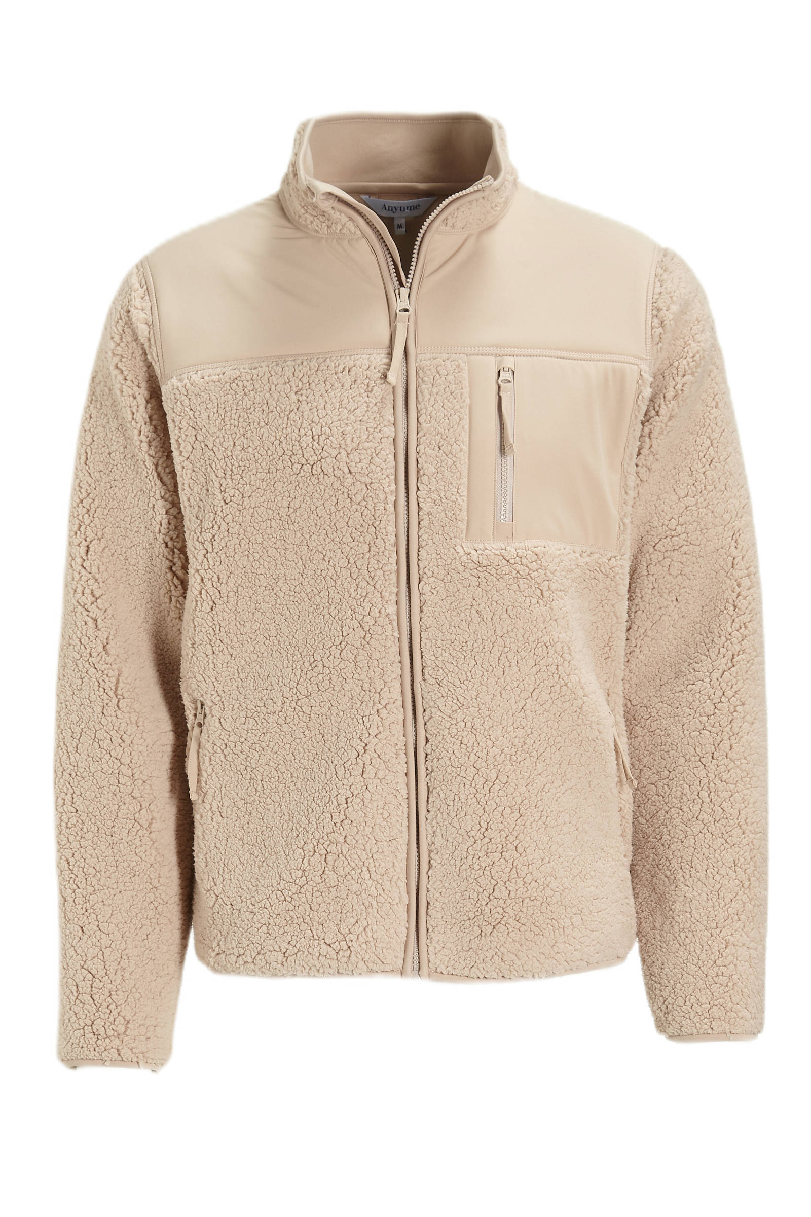 anytime teddy fleece vest beige Union River