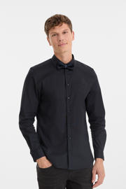 thumbnail: anytime Slim fit overhemd met vlinderstrik donkerblauw