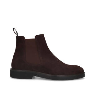   suède chelsea boots bruin