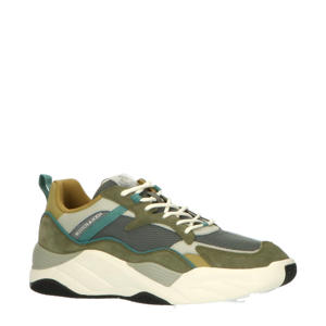 Cassius 1A  chunky suède sneakers groen