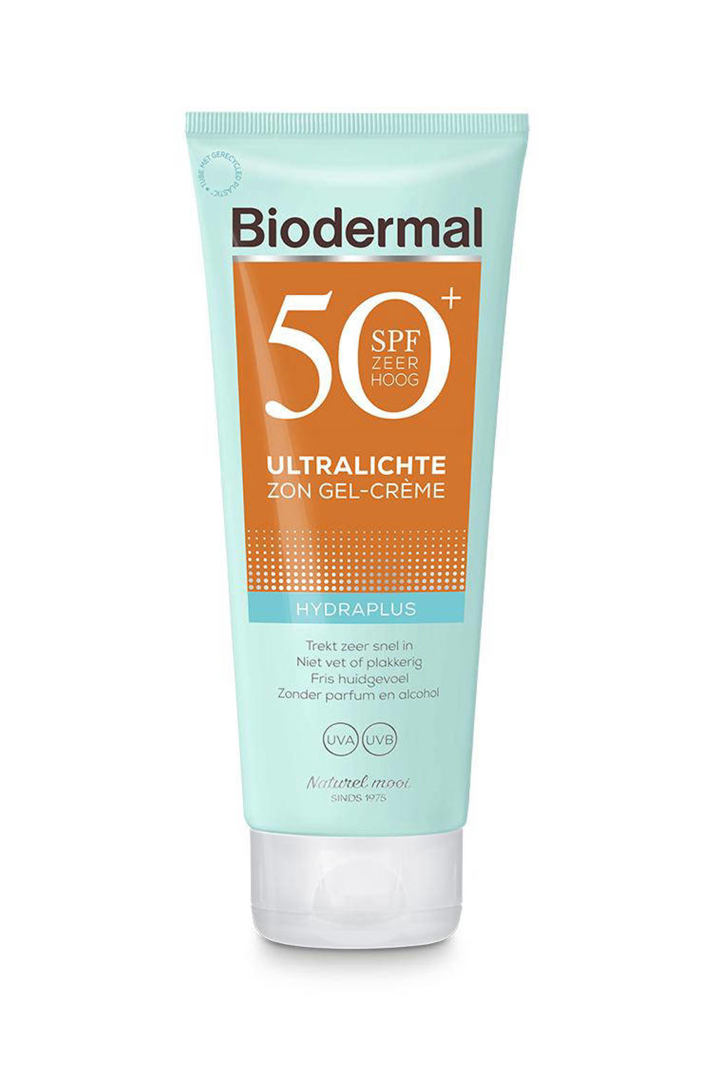 Biodermal Hydraplus ultralichte zonnebrand gel-crème - SPF50+ - 200 ml