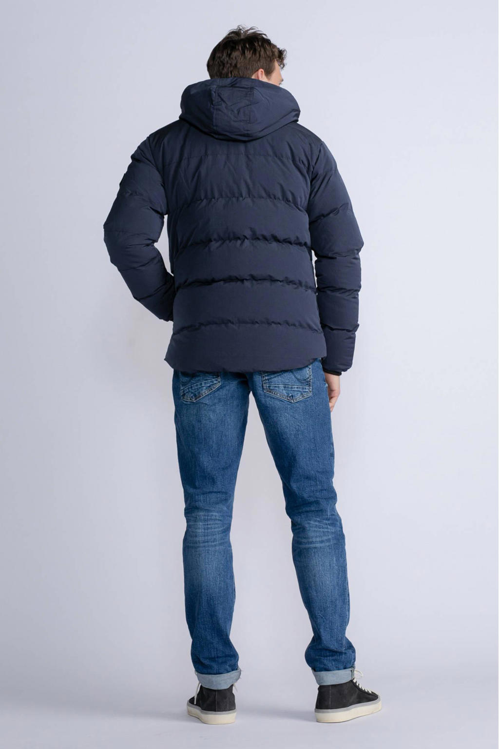 Petrol Industries gewatteerde winterjas midnight navy | Union River