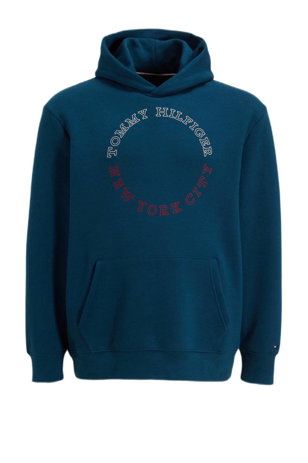 Tommy Hilfiger Big & Tall hoodie Plus Size met printopdruk deep indigo