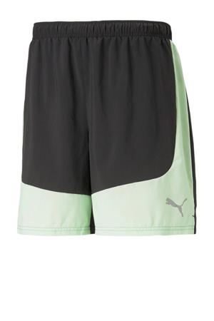   hardloopshort zwart/mintgroen