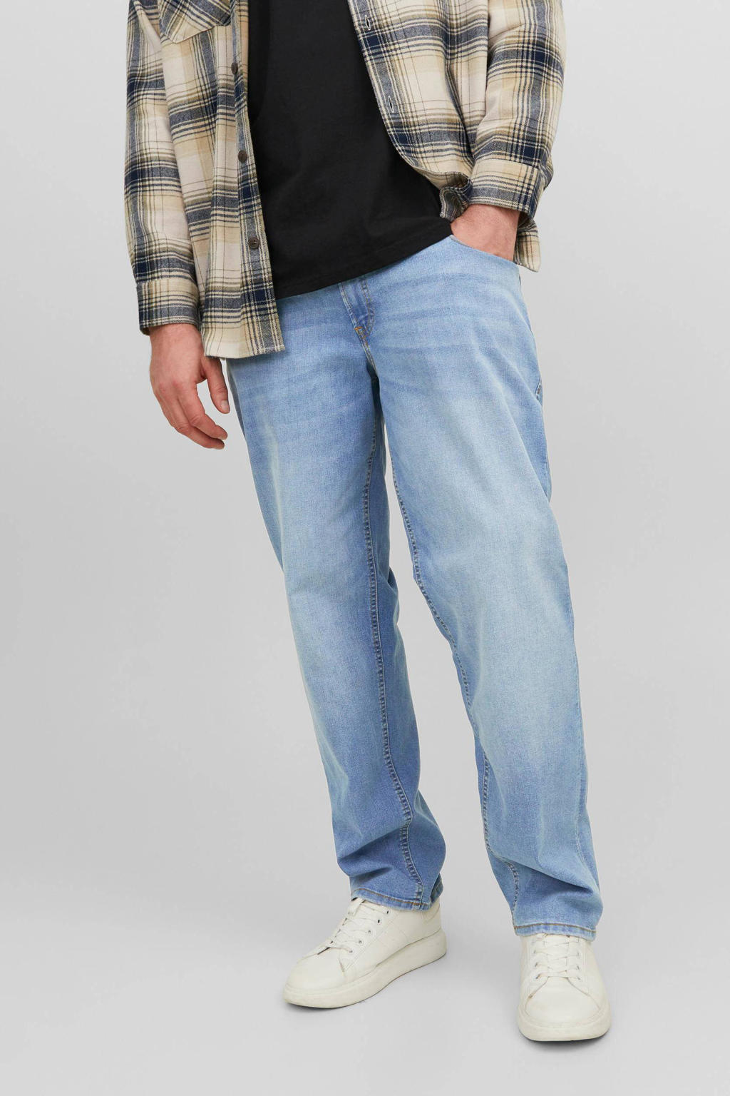 JACK & JONES PLUS SIZE regular fit jeans JJIMIKE Plus Size blue denim