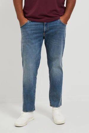 slim fit jeans JJIGLENN Plus Size mid blue denim