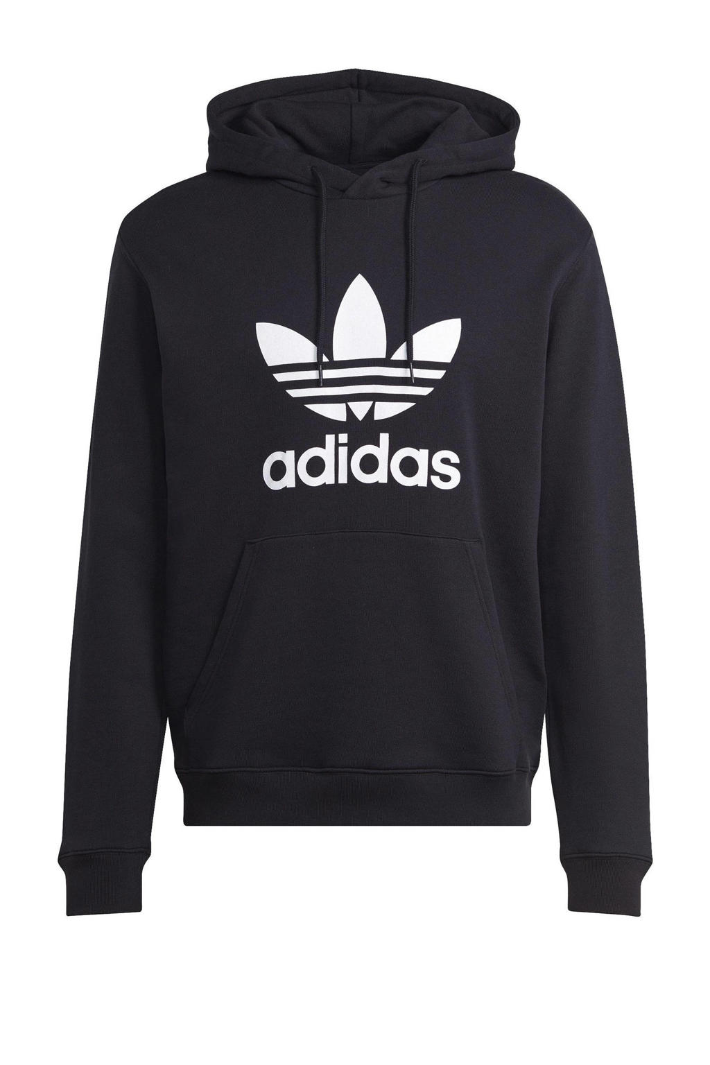 adidas Originals hoodie Trefoil zwart/wit