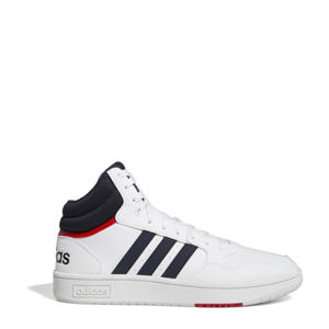 Hoops 3.0 Mid sneakers wit/donkerblauw/rood