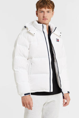 gewatteerde winterjas ALASKA van gerecycled polyester white