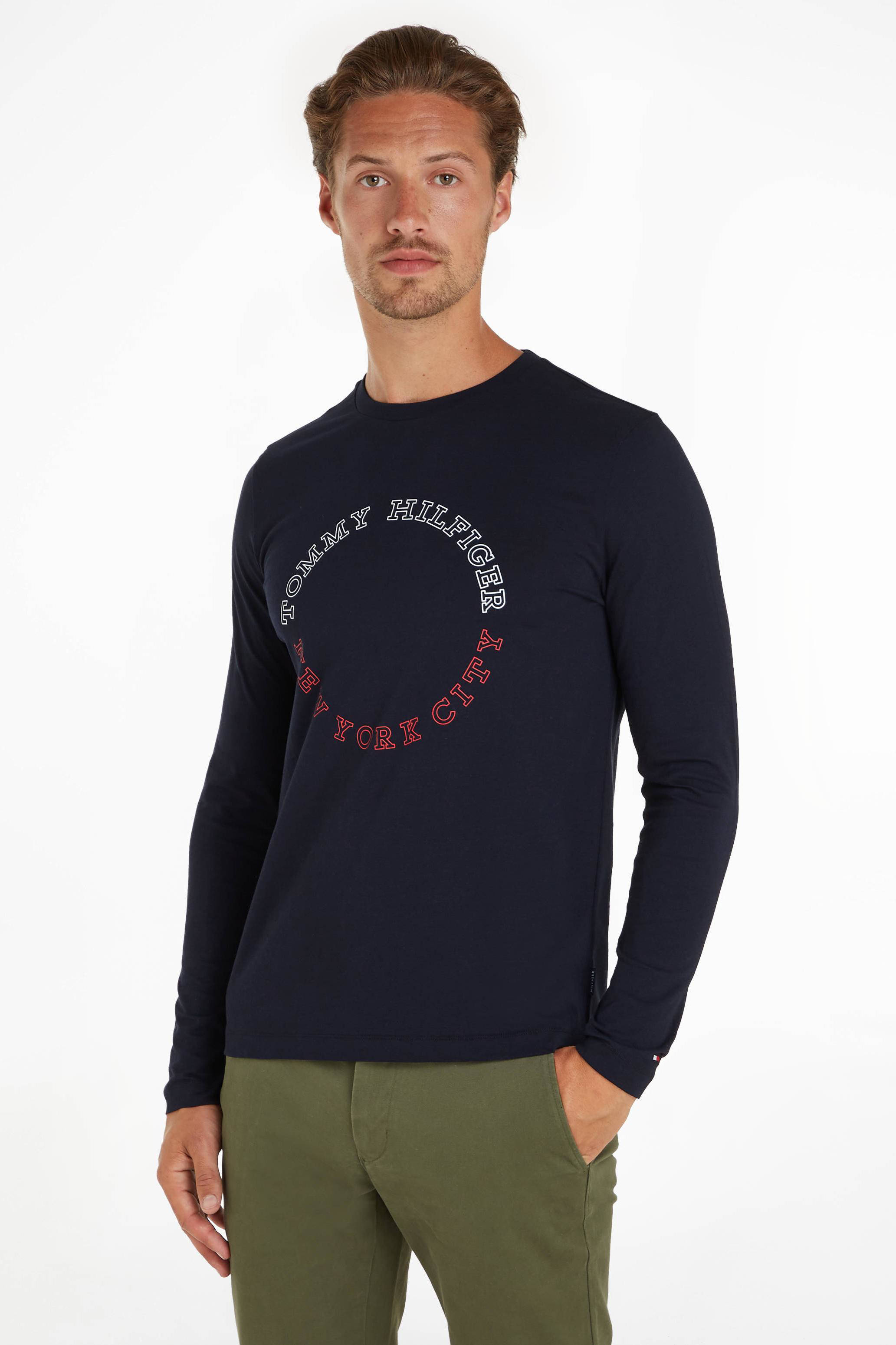 Slim fit longsleeve online heren