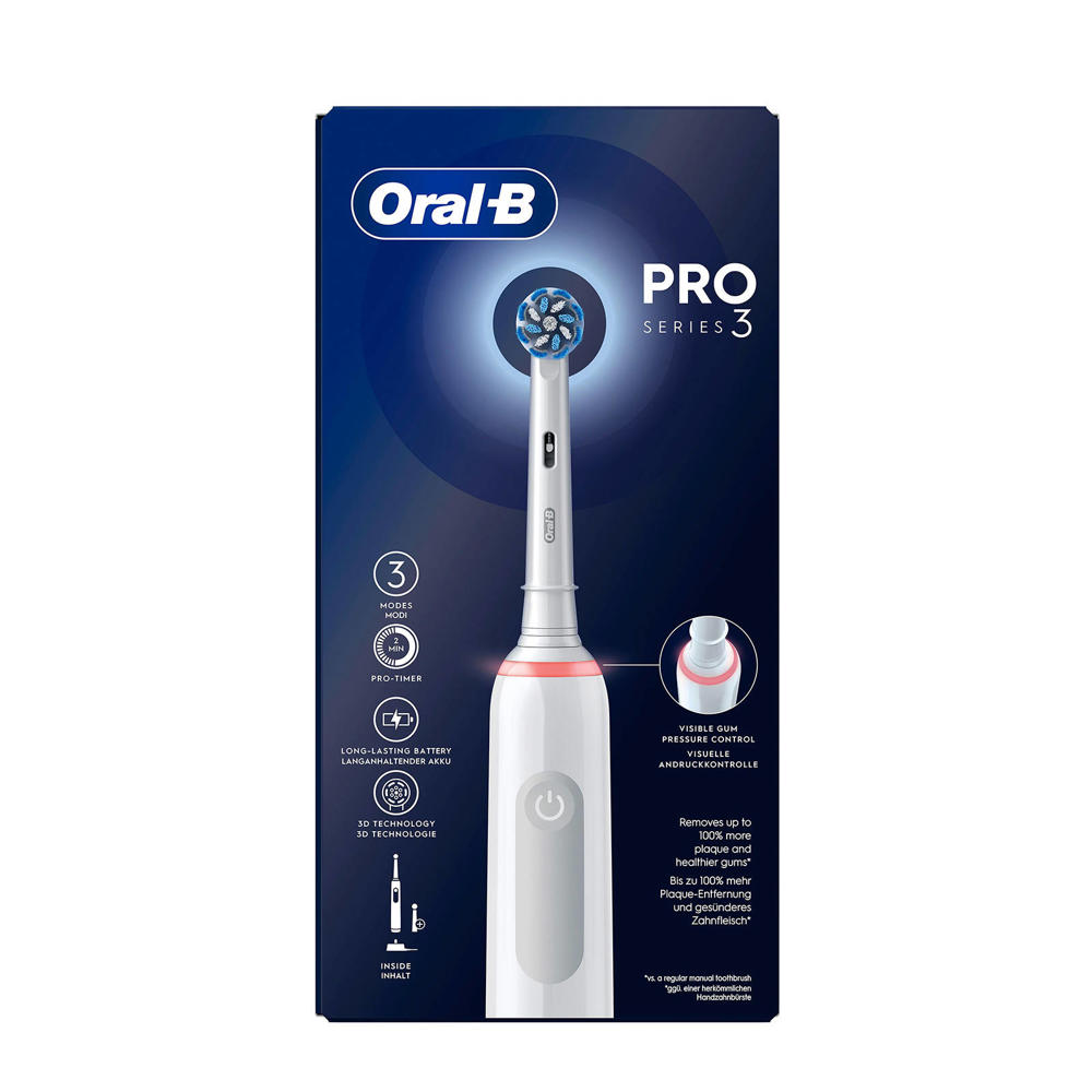 Oral-B  Pro 3 3000 elektrische tandenborstel - Wit