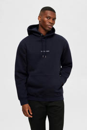 thumbnail: SELECTED HOMME hoodie SLHHANKIE met logo blauw