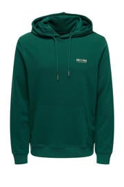thumbnail: ONLY & SONS hoodie met backprint groen